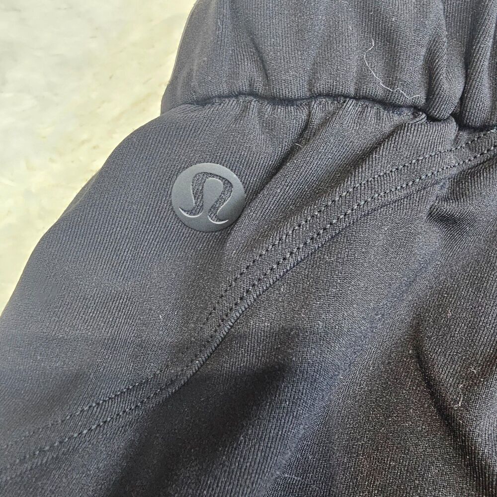 Lululemon Black Joggers XS Drawstring Zip Pocket Athletic Dri Fit Pants - Picture 7 of 12